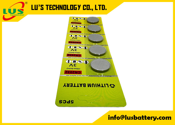 CR2032 Batterij Horlogebatterijen 5 stuks CR2032 Knopcelbatterijen CR 2032 Volts 3 Voor autosleutelloze toegangssystemen