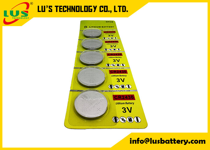 5 Pack CR2430 Coin Cell 3V 24.5mm Diameter CR2430 Knopbatterij De Halfords Auto Alarm Batterij CR2430 3V