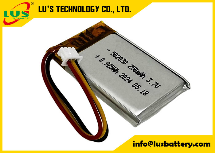250mAh lithiumpolymeerbatterij LP502030 3,7V Li-polymeerbatterij LP502030 3,7V OEM