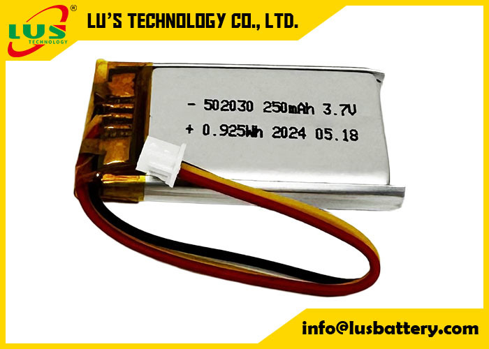 250mAh lithiumpolymeerbatterij LP502030 3,7V Li-polymeerbatterij LP502030 3,7V OEM