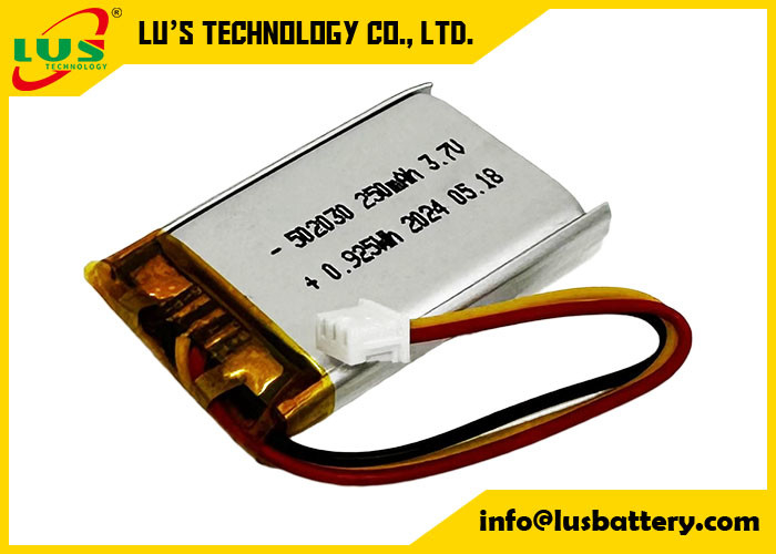 250mAh lithiumpolymeerbatterij LP502030 3,7V Li-polymeerbatterij LP502030 3,7V OEM