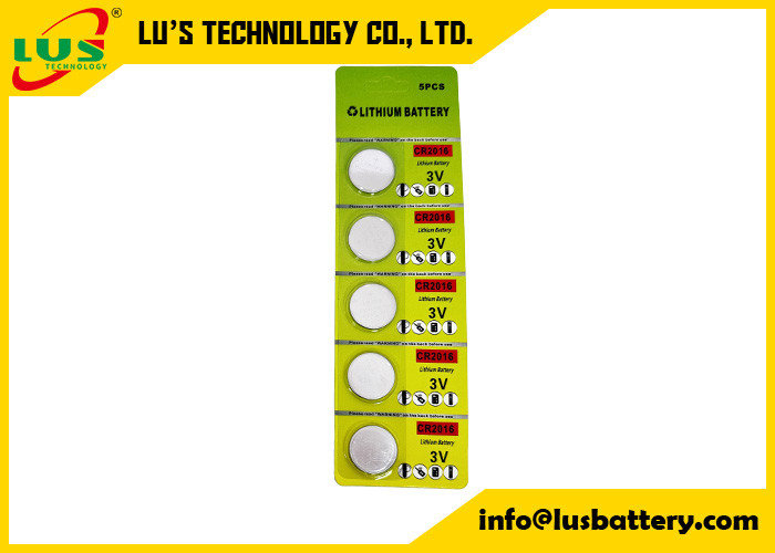 CR2016-knoopcelbatterijen Lithium CR2016 3 V elektronicabatterij OEM-logo CR2016-knoopcel