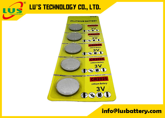 3V Lithium Coin Cell Batterijen CR2025 Afstandsbatterijen 5-pakket IEC-CR2025 lithiumbatterijen
