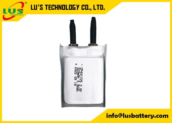 CP401725 Wegwerp Li-MnO2 zakbatterij 3.0V Ultra-dunne LiMno2 zachte batterij CB