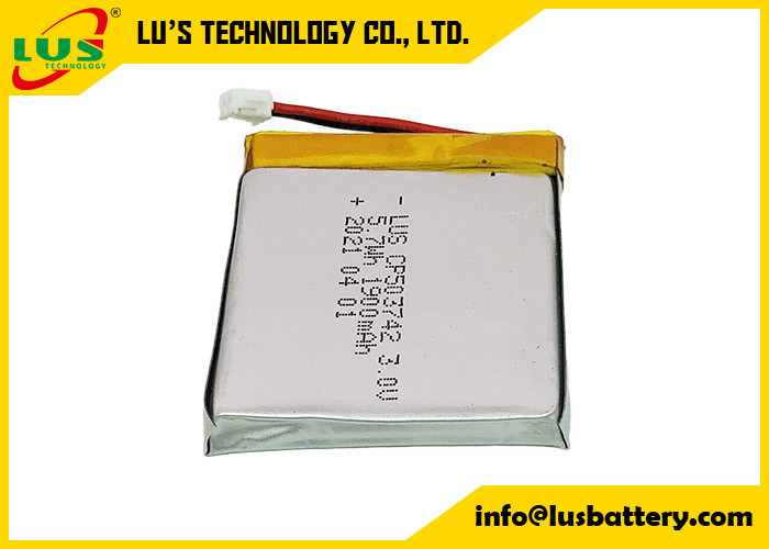 CP503742 3V 1900mAh Speciaal Thin Cell Lithium Battery 3 volt Platte lithiumbatterij 3V CP503742