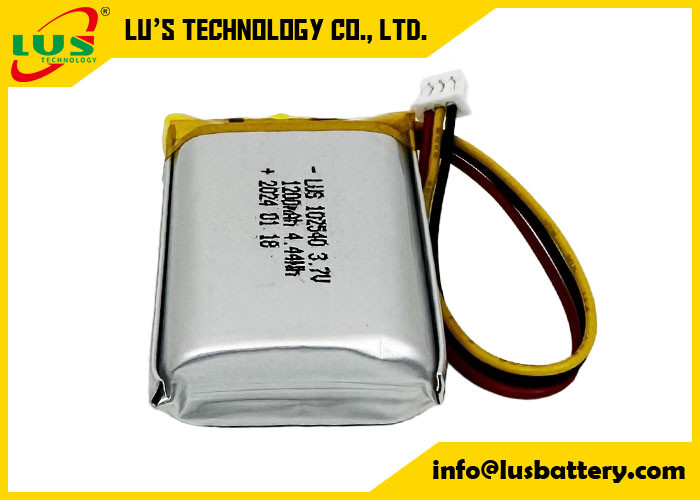 herlaadbare lithium-polymerbatterij LP102540 3.7V 1200mAh 4.44Wh 3.7 V Lipo-batterij OEM