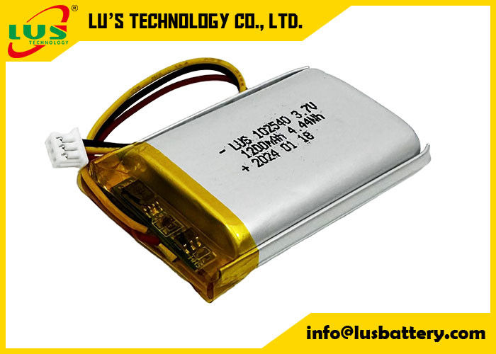 herlaadbare lithium-polymerbatterij LP102540 3.7V 1200mAh 4.44Wh 3.7 V Lipo-batterij OEM