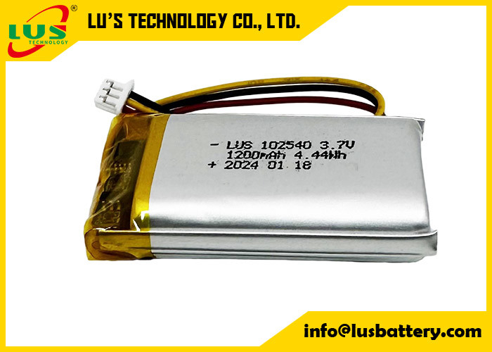 herlaadbare lithium-polymerbatterij LP102540 3.7V 1200mAh 4.44Wh 3.7 V Lipo-batterij OEM