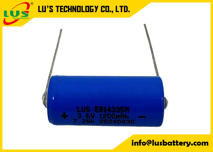 ER14335 3.6V 1.65Ah 2/3AA Lithium Button Top Battery met Axial Lead aanpassing Lisocl2 batterij ER14335