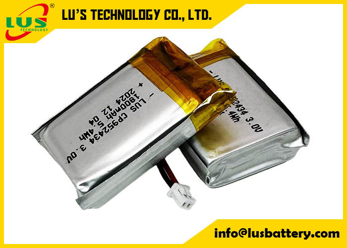 Lithium Manganese Dioxide batterij CP952434 Zachte verpakking lithiumbatterij 1800mah 3,0 volt batterij