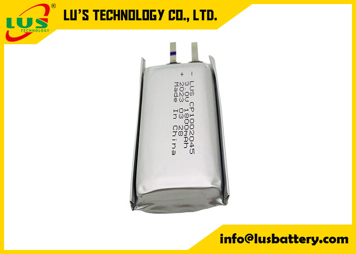 Niet-oplaadbare Thin lithium-ion soft pack batterijcel CP1002045 3,0 volt lithiumbatterij 2000mah