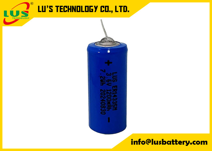 3.6V 2/3AA ER14335M Lithium Thionyl Chloride batterijen met op maat gemaakte terminals ER14335M batterijen