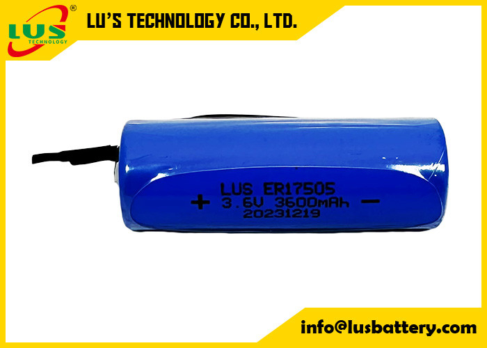 Niet-oplaadbare batterij 3600mAh 3.6 volt ER17505 Lithium Thionyl Chloride