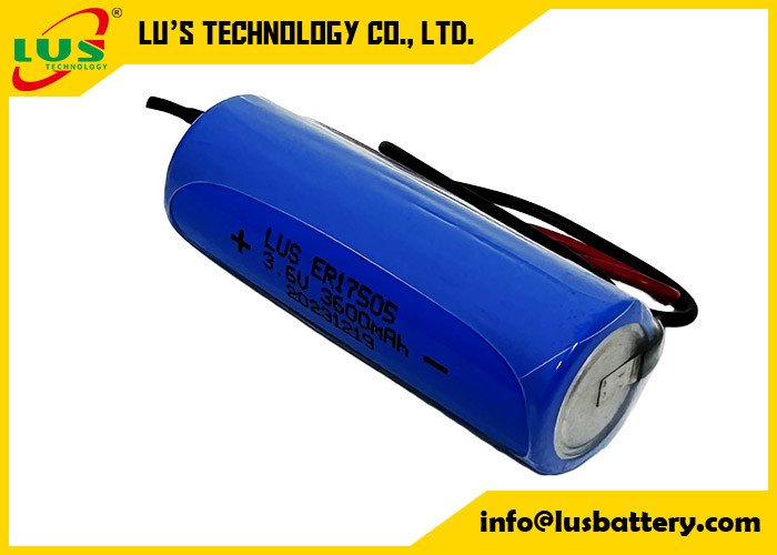 Niet-oplaadbare batterij 3600mAh 3.6 volt ER17505 Lithium Thionyl Chloride