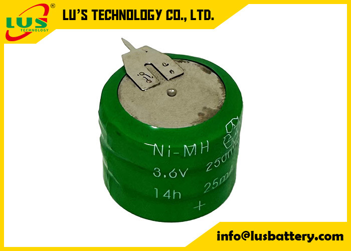 Knopcel (oplaadbaar) 250H NiMH 250 mAh 3.6V Ni-MH Oplaadbare knopcel OEM