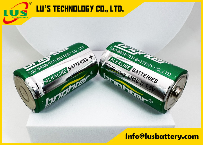 Grootte D: droge cellenbatterij 1,5 V: alkalische batterij AM1: alkalische cellen LR20: batterij 1,5 V:
