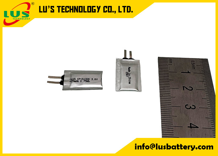 Ultra Thin Cell batterij 3.0V 25mAh Cp151320 Primaire Lithiumbatterij CP151220 limno2 batterij