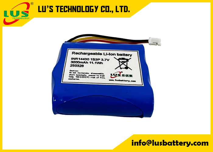 3.7V 3000mAh oplaadbare batterij 14430 1S3P lithium-ion batterijpack 3.6 volt batterij OEM