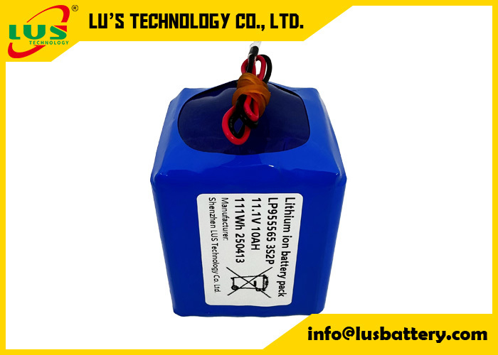 Lithium-polymeer batterij 3,7V 5000mAh LP955565 3S2P lipo batterij pack 11 volt 10AH batterij