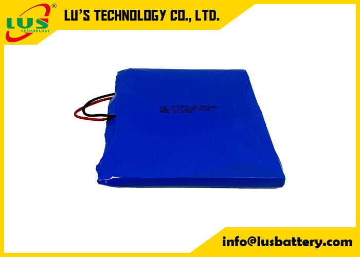 6volt 5.5ah lithium Li-MnO2 battery CP783970-2S limno2 soft battery pack OEM factory