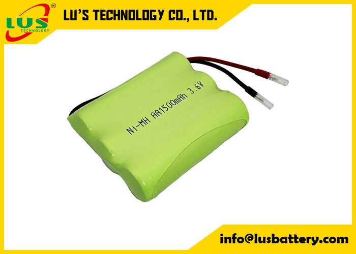 3.6volt 1500mah oplaadbare batterij AA maat NIMH batterijpakket 3.6V op maat