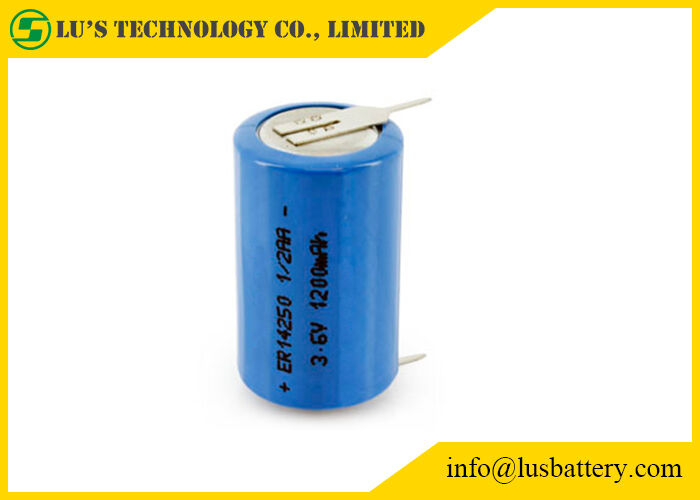 Multifunctie 1/2 de Primaire Cel van aa ER14250M Disposable Lithium Battery 3.6V 0.75ah 750mah 3.6v