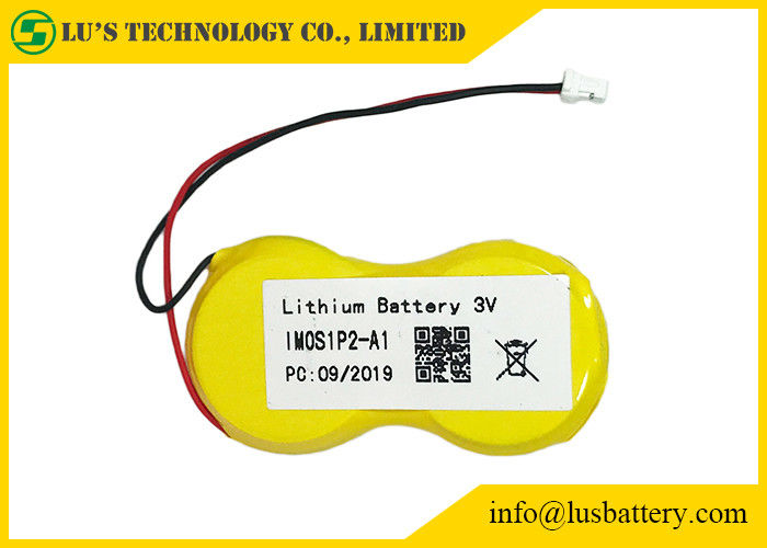 CR2450-2P het Muntstukcel 1200mah 3.0v van het knooplithium met Dradenjst Schakelaar