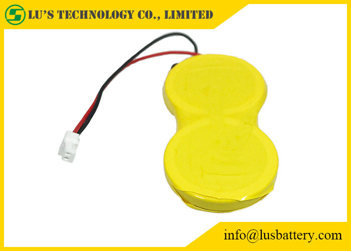 CR2450-2P het Muntstukcel 1200mah 3.0v van het knooplithium met Dradenjst Schakelaar