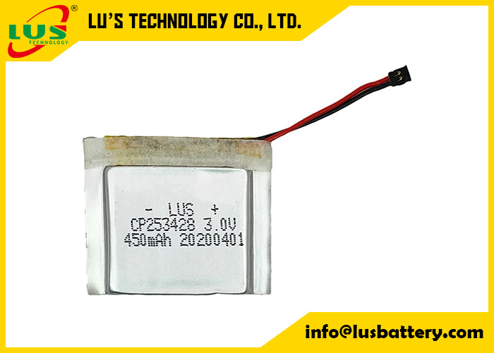 RFID Li Polymer Battery Pack CP253428 3,0 Volt 450mah voor Injectiemarkering