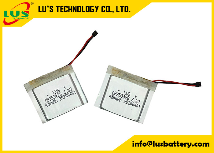 RFID Li Polymer Battery Pack CP253428 3,0 Volt 450mah voor Injectiemarkering