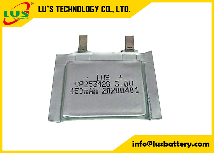 RFID Li Polymer Battery Pack CP253428 3,0 Volt 450mah voor Injectiemarkering