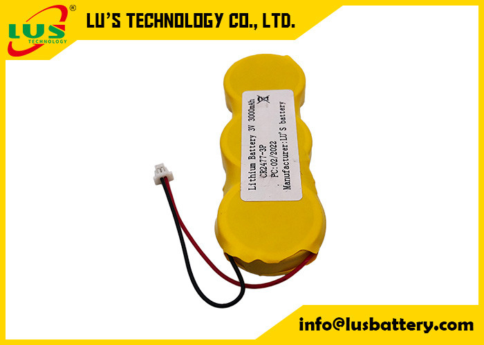 van de de Knoopcel van 3v 3000mah de Batterijpak CR2477 3p parallel met Dradenschakelaars